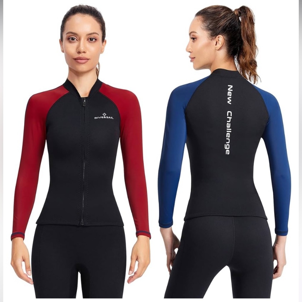 Thermal wetsuit neoprene & lycra jacket - Like New!